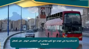 الإسكندرية على موعد مع تغير مفاجئ في الطقس اليوم.. هل تهطل الأمطار؟